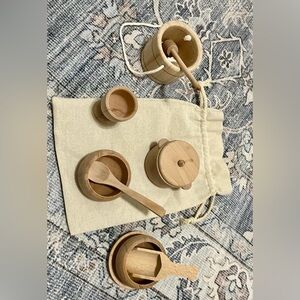Wood sensory bin play kit
